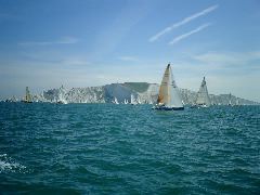 after the Needles - we were a bit busy for photos going round them (wonder why?)